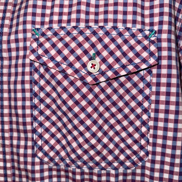 Tommy Bahama Gingham Button-Up Shirt Men’s Large Vintage-Inspired - Picture 8 of 16